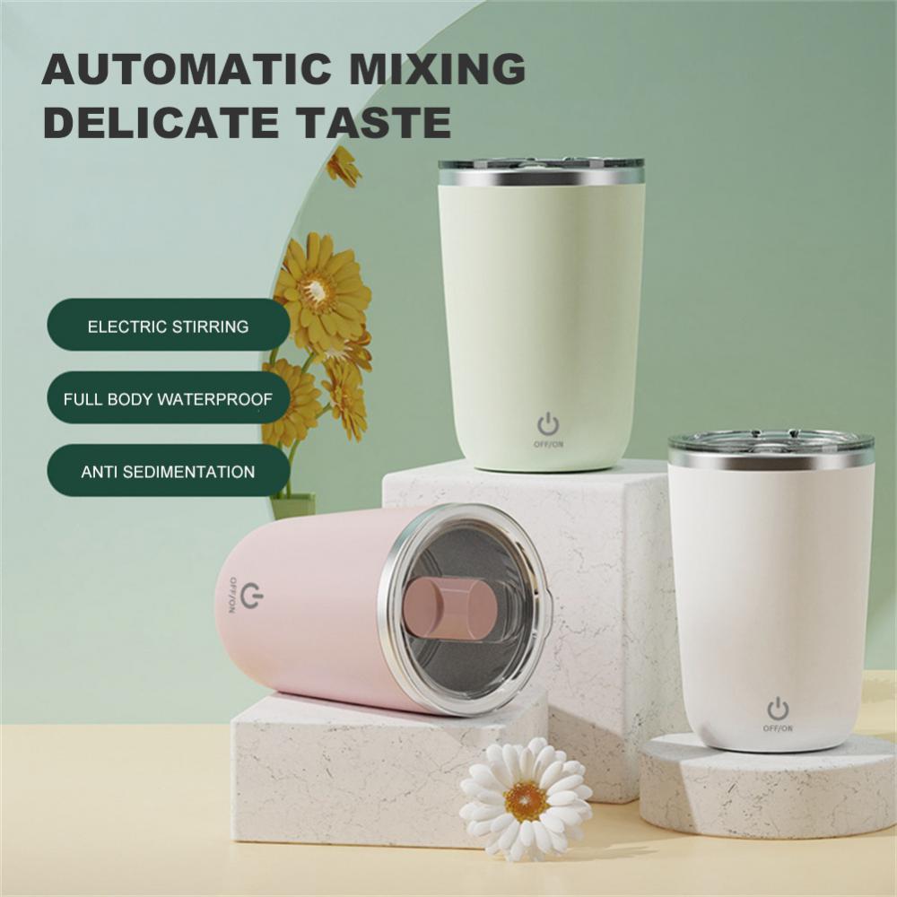 Self-Mixing Rechargeable Mug for Coffee & More | 350ml |Stainless Steel