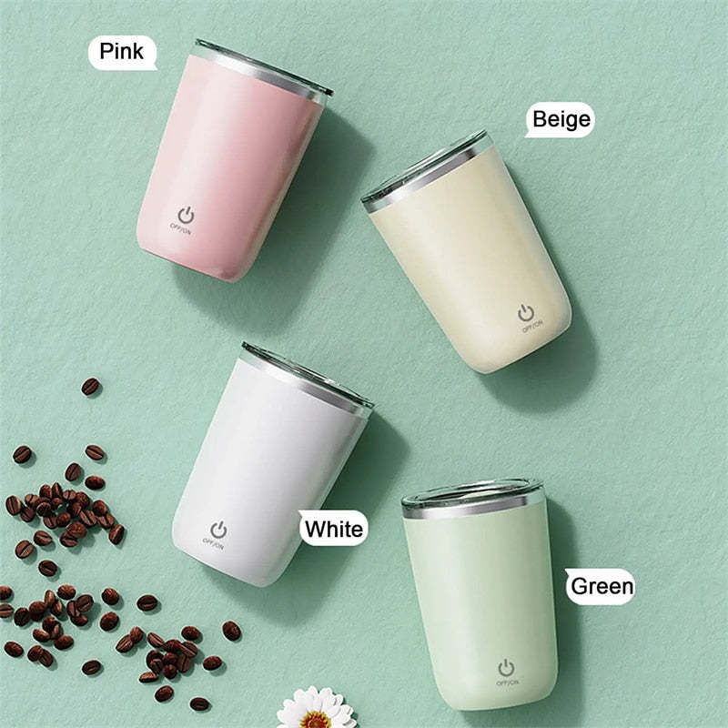 Self-Mixing Rechargeable Mug for Coffee & More | 350ml |Stainless Steel