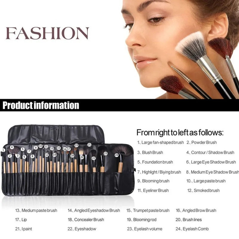 Gift Bag Of Makeup Brush Sets | 24 Professional Cosmetics Brushes