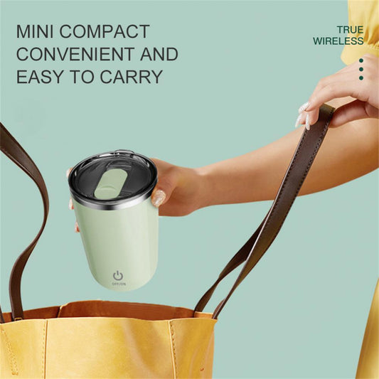 Self-Mixing Rechargeable Mug for Coffee & More | 350ml |Stainless Steel